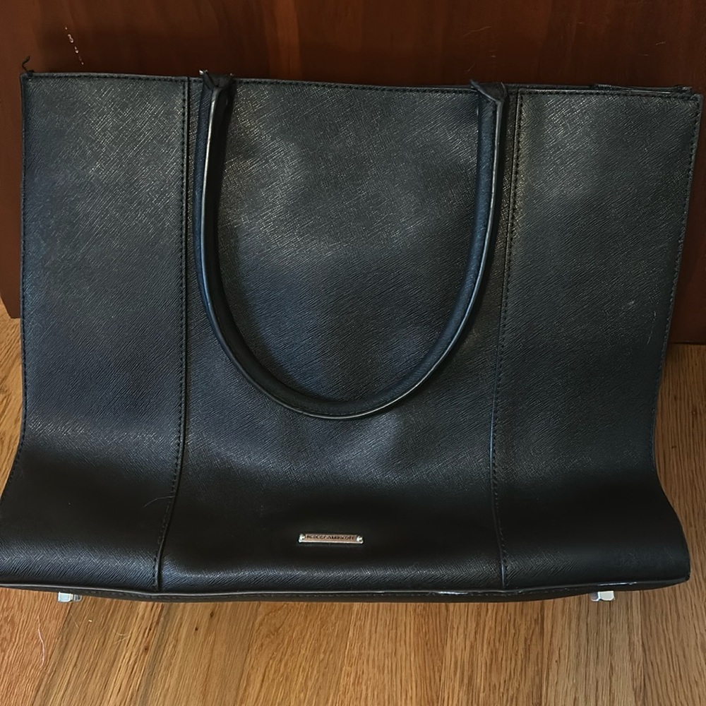 Rebecca Minkoff Handbag, Black, Silver accents, normal wear